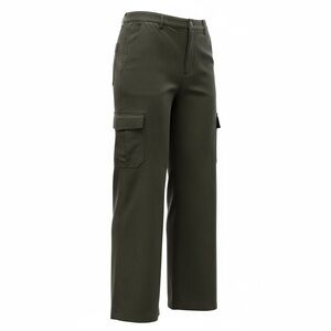 Well Worn Olive Straight Leg Pants 12/32